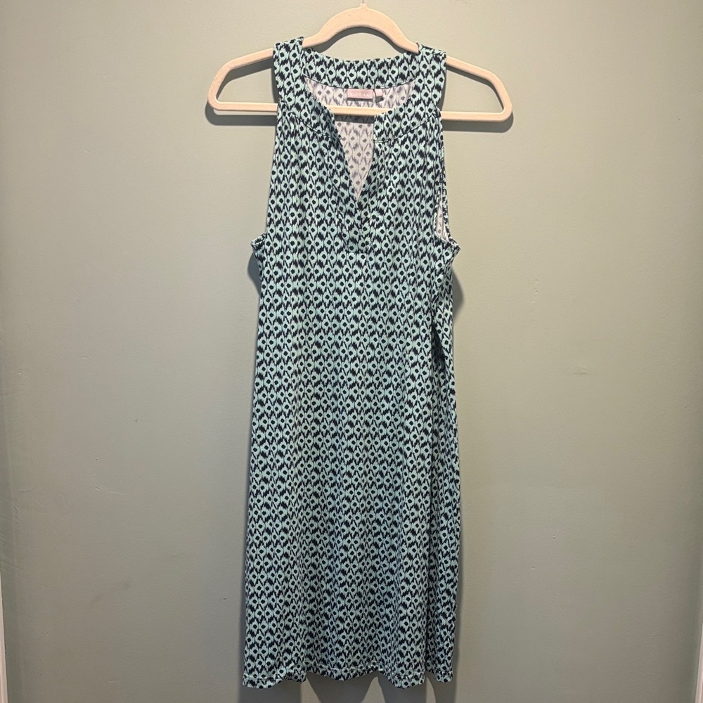 Ellie Kai Sleeveless Blue Patterned Dress- size 14